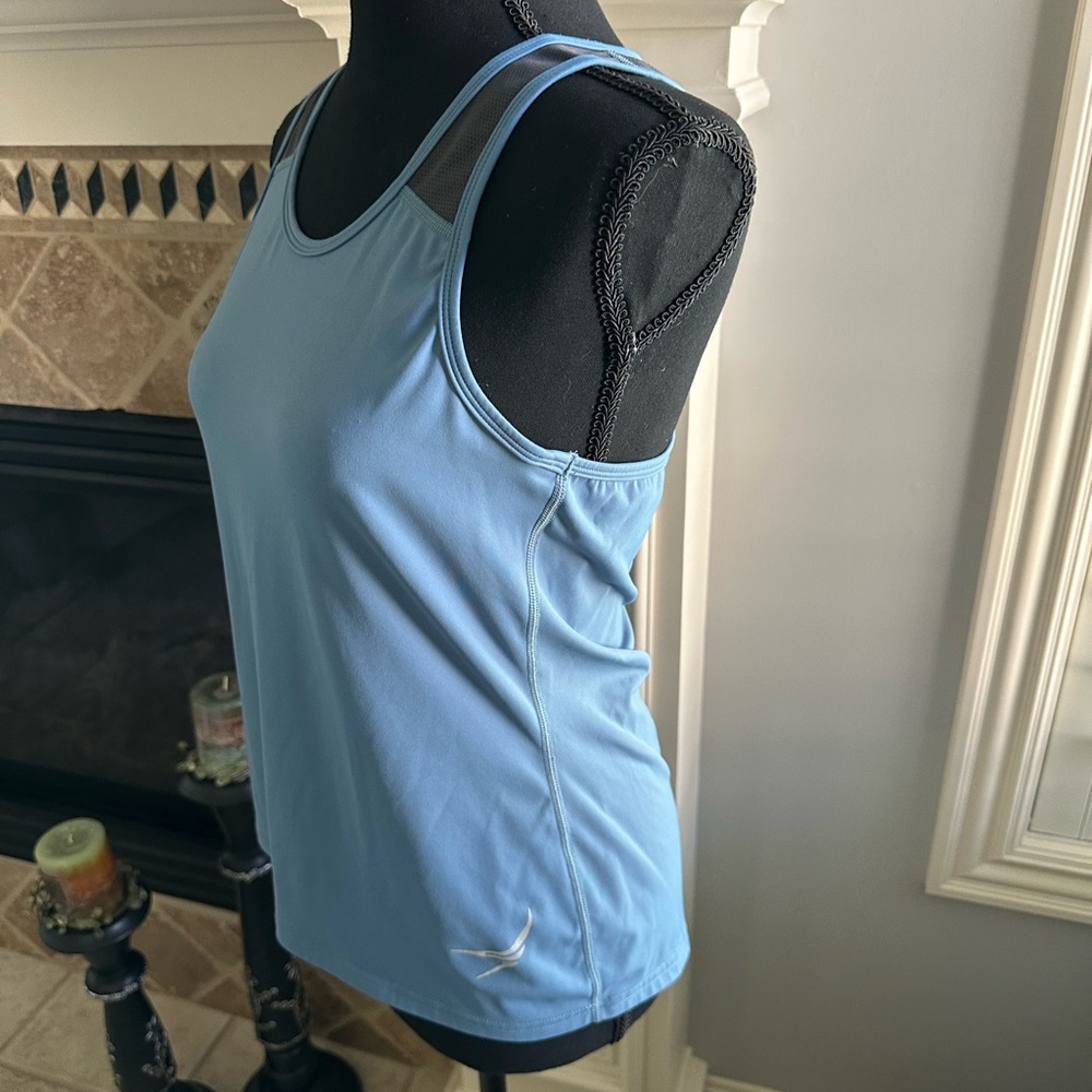 Women's Endeavor Athletic Wear Two-toned Blue and Gray Tank Top - Picture 2 of 6